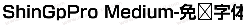 ShinGpPro Medium字体转换